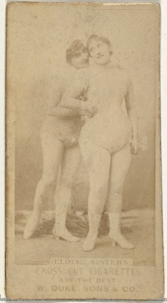 Eloise Sisters, from the Actors and Actresses series (N145-3) issued by Duke Sons & Co. to promote Cross Cut Cigarettes