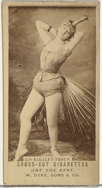 Card Number 328, Kiralfy Troup, from the Actors and Actresses series (N145-3) issued by Duke Sons & Co. to promote Cross Cut Cigarettes
