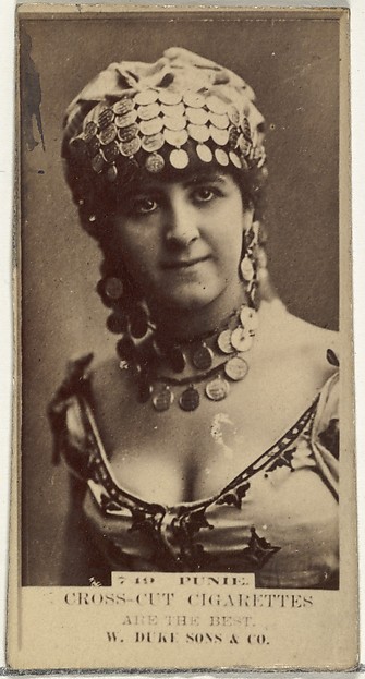 Card Number 719, Punie, from the Actors and Actresses series (N145-3) issued by Duke Sons & Co. to promote Cross Cut Cigarettes