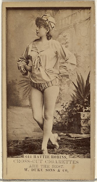 Card Number 644, Hattie Robins, from the Actors and Actresses series (N145-3) issued by Duke Sons & Co. to promote Cross Cut Cigarettes