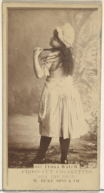 Card Number 632, Flora Walch, from the Actors and Actresses series (N145-3) issued by Duke Sons & Co. to promote Cross Cut Cigarettes
