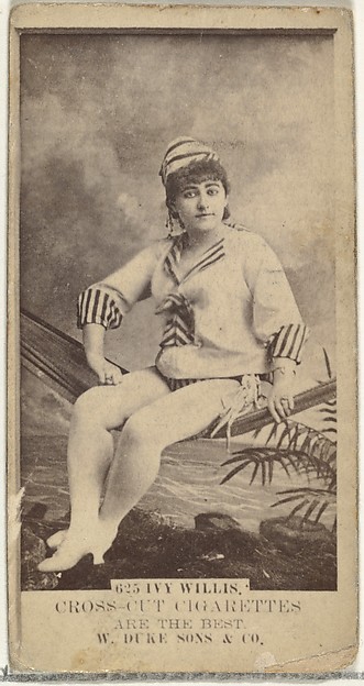 Card Number 625, Ivy Willis, from the Actors and Actresses series (N145-3) issued by Duke Sons & Co. to promote Cross Cut Cigarettes