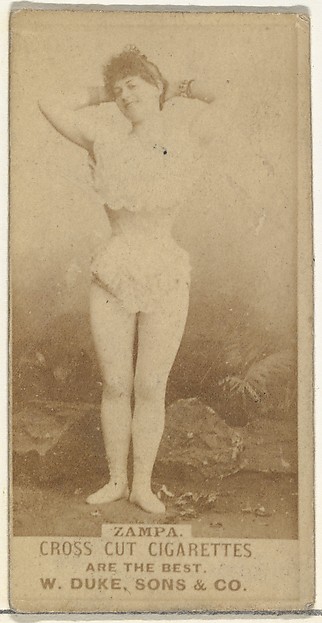 Zampa, from the Actors and Actresses series (N145-3) issued by Duke Sons & Co. to promote Cross Cut Cigarettes