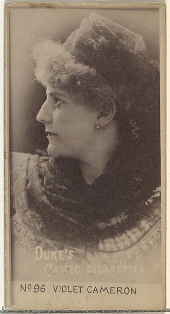 Card Number 96, Violet Cameron, from the Actors and Actresses series (N145-4) issued by Duke Sons & Co. to promote Cameo Cigarettes