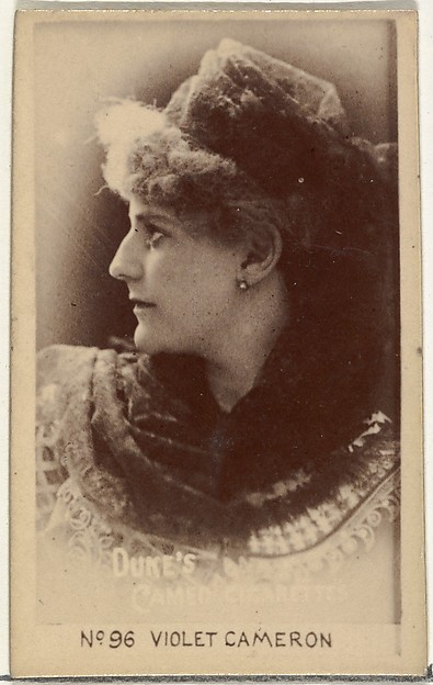 Card Number 96, Violet Cameron, from the Actors and Actresses series (N145-4) issued by Duke Sons & Co. to promote Cameo Cigarettes