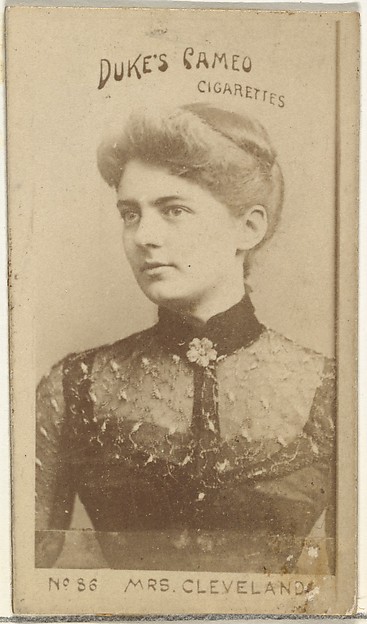 Card Number 86, Mrs. Cleveland, from the Actors and Actresses series (N145-4) issued by Duke Sons & Co. to promote Cameo Cigarettes