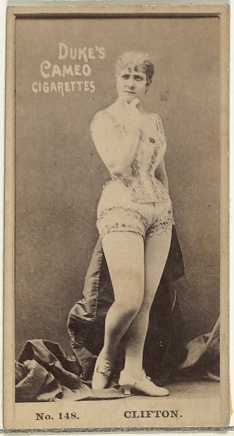 Card Number 148, Clifton, from the Actors and Actresses series (N145-4) issued by Duke Sons & Co. to promote Cameo Cigarettes