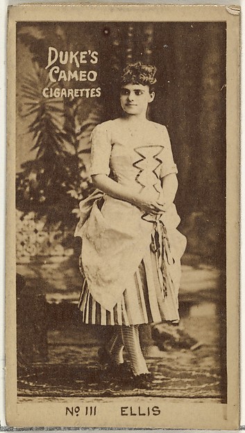 Card Number 111, Miss Ellis, from the Actors and Actresses series (N145-4) issued by Duke Sons & Co. to promote Cameo Cigarettes by W. Duke, Sons & Co., The Metropolitan Museum of Art