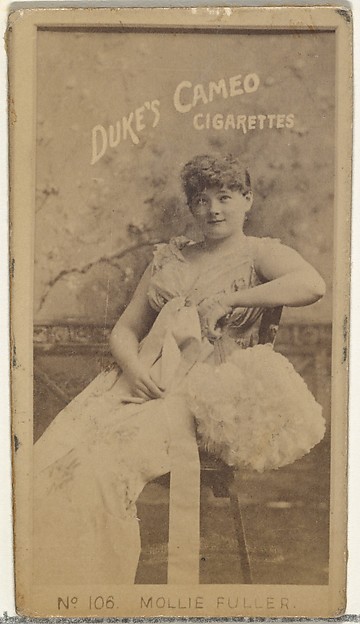 Card Number 107, Mollie Fuller, from the Actors and Actresses series (N145-4) issued by Duke Sons & Co. to promote Cameo Cigarettes by W. Duke, Sons & Co., The Metropolitan Museum of Art