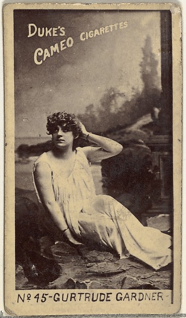 Card Number 45, Gertrude Gardner, from the Actors and Actresses series (N145-4) issued by Duke Sons & Co. to promote Cameo Cigarettes by W. Duke, Sons & Co., The Metropolitan Museum of Art