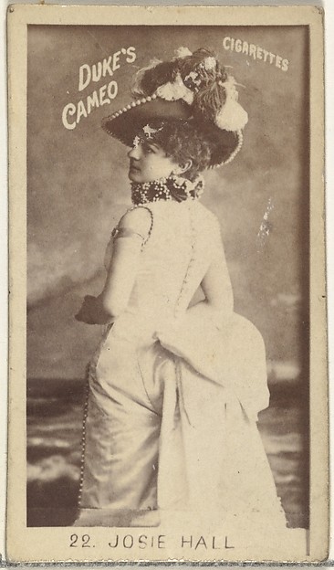 Card Number 22, Josie Hall, from the Actors and Actresses series (N145-4) issued by Duke Sons & Co. to promote Cameo Cigarettes