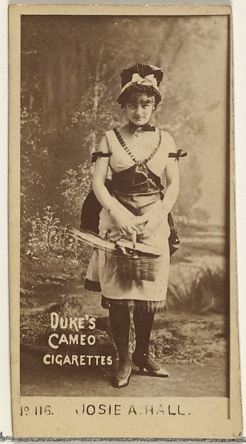 Card Number 116, Josie Hall, from the Actors and Actresses series (N145-4) issued by Duke Sons & Co. to promote Cameo Cigarettes by W. Duke, Sons & Co., The Metropolitan Museum of Art