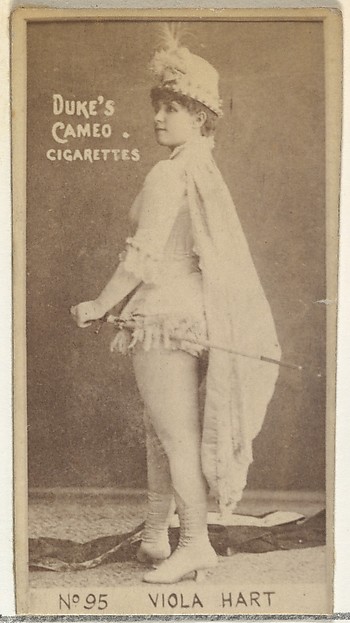 Card Number 95, Viola Hart, from the Actors and Actresses series (N145-4) issued by Duke Sons & Co. to promote Cameo Cigarettes