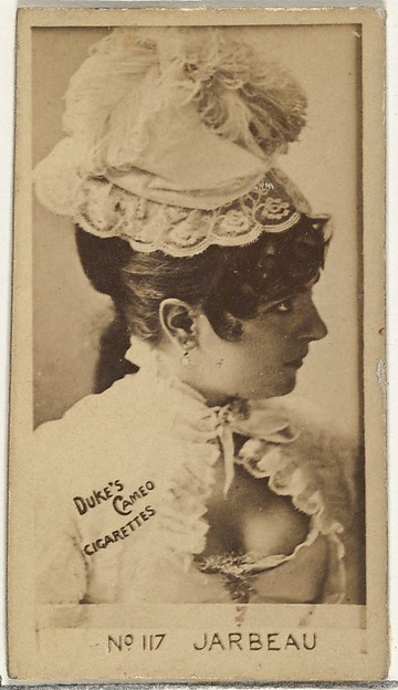 Card Number 117, Vernona Jarbeau, from the Actors and Actresses series (N145-4) issued by Duke Sons & Co. to promote Cameo Cigarettes by W. Duke, Sons & Co., The Metropolitan Museum of Art