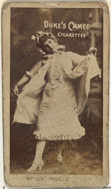 Card Number 124, Ida Mulle, from the Actors and Actresses series (N145-4) issued by Duke Sons & Co. to promote Cameo Cigarettes