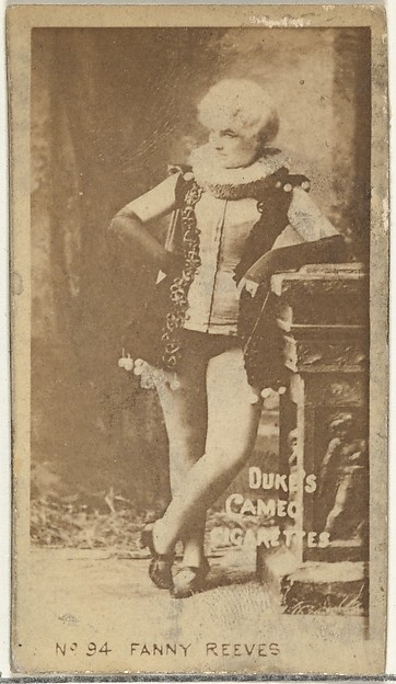 Card Number 94, Fanny Reeves, from the Actors and Actresses series (N145-4) issued by Duke Sons & Co. to promote Cameo Cigarettes by W. Duke, Sons & Co., The Metropolitan Museum of Art