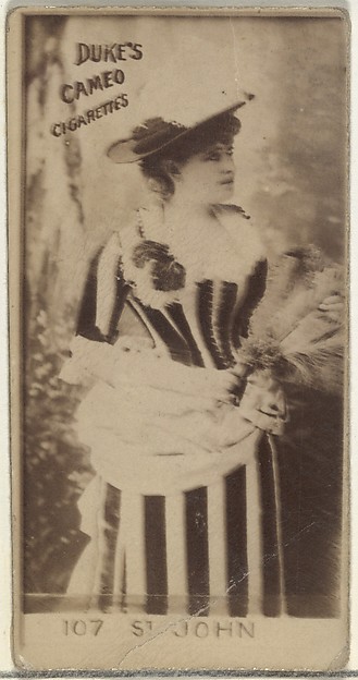 Card Number 107, Marie St. John, from the Actors and Actresses series (N145-4) issued by Duke Sons & Co. to promote Cameo Cigarettes