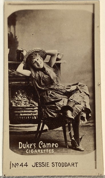 Card Number 44, Jessie Stoddart, from the Actors and Actresses series (N145-4) issued by Duke Sons & Co. to promote Cameo Cigarettes