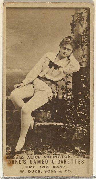 Card Number 362, Alice Arlington, from the Actors and Actresses series (N145-5) issued by Duke Sons & Co. to promote Cameo Cigarettes