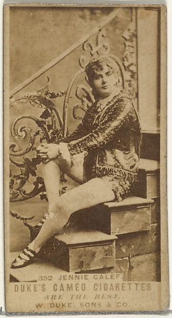 Card Number 352, Jennie Calef, from the Actors and Actresses series (N145-5) issued by Duke Sons & Co. to promote Cameo Cigarettes