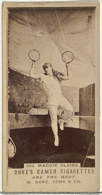 Card Number 392, Maggie Claire, from the Actors and Actresses series (N145-5) issued by Duke Sons & Co. to promote Cameo Cigarettes by W. Duke, Sons & Co., The Metropolitan Museum of Art