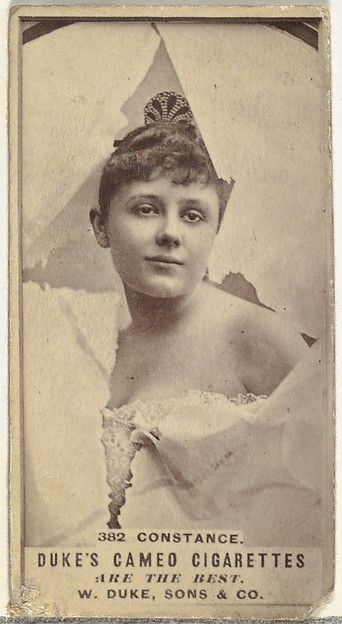 Card Number 382, Constance, from the Actors and Actresses series (N145-5) issued by Duke Sons & Co. to promote Cameo Cigarettes