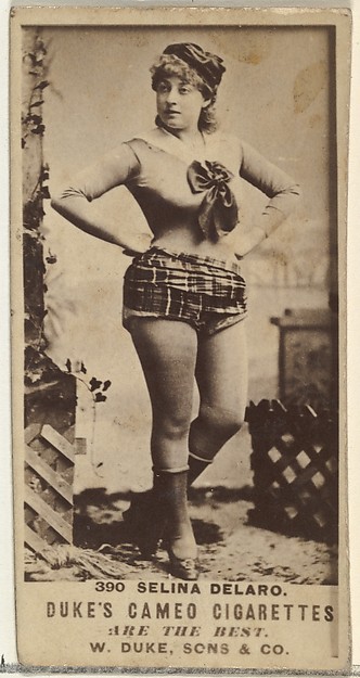 Card Number 390, Selina Delaro, from the Actors and Actresses series (N145-5) issued by Duke Sons & Co. to promote Cameo Cigarettes