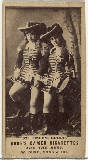 Card Number 329, Empire Group, from the Actors and Actresses series (N145-5) issued by Duke Sons & Co. to promote Cameo Cigarettes
