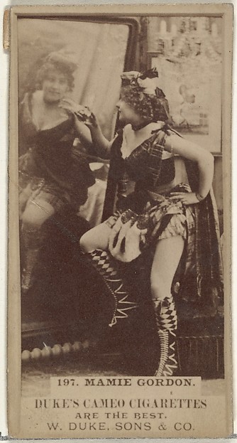 Card Number 197, Mamie Gordon, from the Actors and Actresses series (N145-5) issued by Duke Sons & Co. to promote Cameo Cigarettes