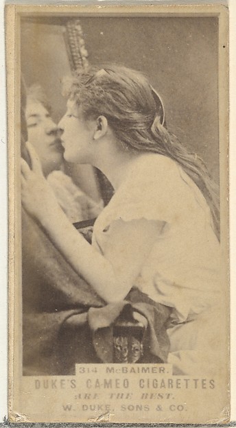 Card Number 314, M. Baimer, from the Actors and Actresses series (N145-5) issued by Duke Sons & Co. to promote Cameo Cigarettes
