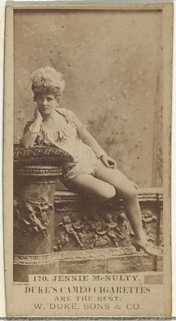 Card Number 170, Jennie McNulty, from the Actors and Actresses series (N145-5) issued by Duke Sons & Co. to promote Cameo Cigarettes by W. Duke, Sons & Co., The Metropolitan Museum of Art