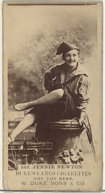 Card Number 162, Jennie Newton, from the Actors and Actresses series (N145-5) issued by Duke Sons & Co. to promote Cameo Cigarettes by W. Duke, Sons & Co., The Metropolitan Museum of Art