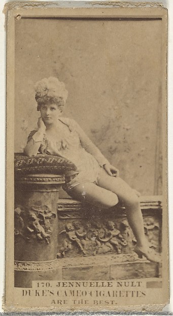 Card Number 170, Jennuelle Nult, from the Actors and Actresses series (N145-5) issued by Duke Sons & Co. to promote Cameo Cigarettes