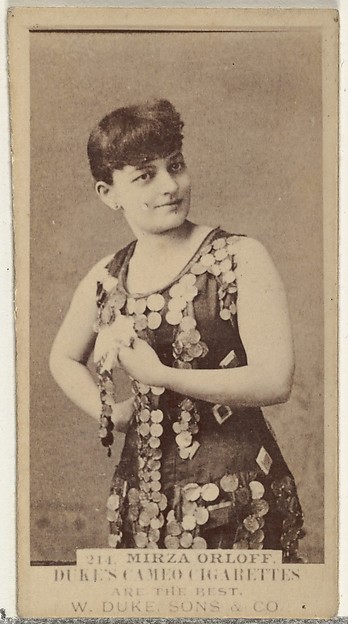 Card Number 214, Mirza Orloff, from the Actors and Actresses series (N145-5) issued by Duke Sons & Co. to promote Cameo Cigarettes by W. Duke, Sons & Co., The Metropolitan Museum of Art