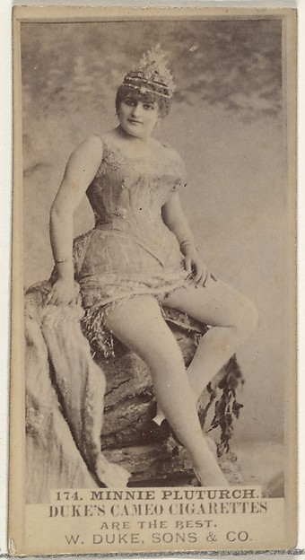Card Number 174, Minnie Pluturch, from the Actors and Actresses series (N145-5) issued by Duke Sons & Co. to promote Cameo Cigarettes