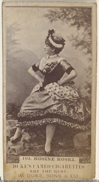 Card Number 194, Rosine Roski, from the Actors and Actresses series (N145-5) issued by Duke Sons & Co. to promote Cameo Cigarettes