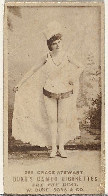 Card Number 386, Grace Stewart, from the Actors and Actresses series (N145-5) issued by Duke Sons & Co. to promote Cameo Cigarettes