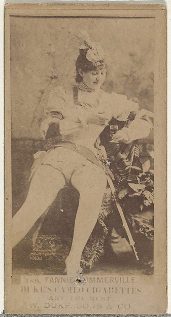 Card Number 189, Fannie Summerville, from the Actors and Actresses series (N145-5) issued by Duke Sons & Co. to promote Cameo Cigarettes