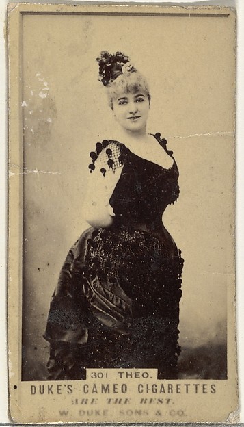 Card Number 301, Theo, from the Actors and Actresses series (N145-5) issued by Duke Sons & Co. to promote Cameo Cigarettes