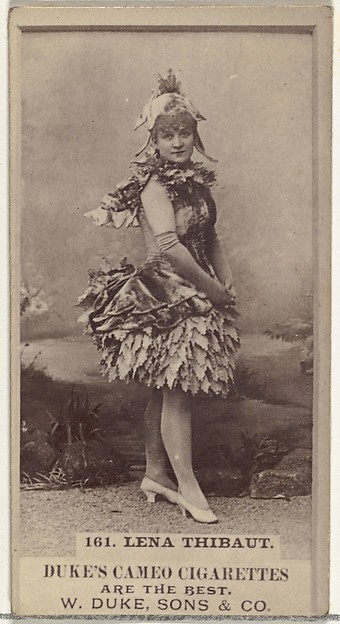 Card Number 161, Lena Thibaut, from the Actors and Actresses series (N145-5) issued by Duke Sons & Co. to promote Cameo Cigarettes