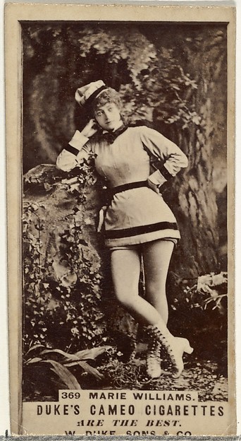Card Number 369, Marie Williams, from the Actors and Actresses series (N145-5) issued by Duke Sons & Co. to promote Cameo Cigarettes by W. Duke, Sons & Co., The Metropolitan Museum of Art