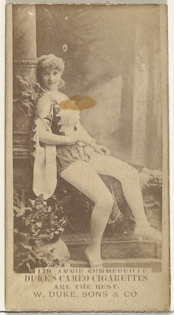 Card Number 179, Annie Summerville, from the Actors and Actresses series (N145-5) issued by Duke Sons & Co. to promote Cameo Cigarettes
