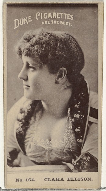 Card Number 164, Clara Ellison, from the Actors and Actresses series (N145-6) issued by Duke Sons & Co. to promote Duke Cigarettes by W. Duke, Sons & Co., The Metropolitan Museum of Art