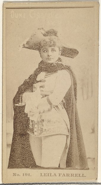 Card Number 191, Leila Farrell, from the Actors and Actresses series (N145-6) issued by Duke Sons & Co. to promote Duke Cigarettes