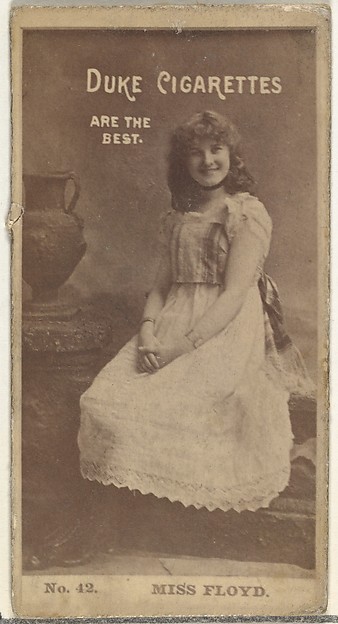 Card Number 42, Miss Floyd, from the Actors and Actresses series (N145-6) issued by Duke Sons & Co. to promote Duke Cigarettes