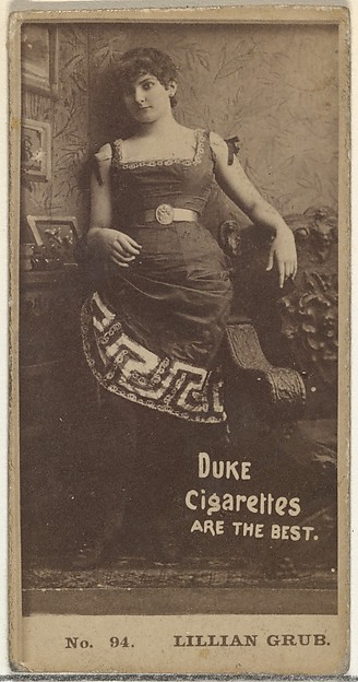 Card Number 94, Lillian Grubb, from the Actors and Actresses series (N145-6) issued by Duke Sons & Co. to promote Duke Cigarettes by W. Duke, Sons & Co., The Metropolitan Museum of Art