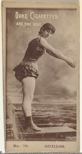 Card Number 79, Guillos, from the Actors and Actresses series (N145-6) issued by Duke Sons & Co. to promote Duke Cigarettes