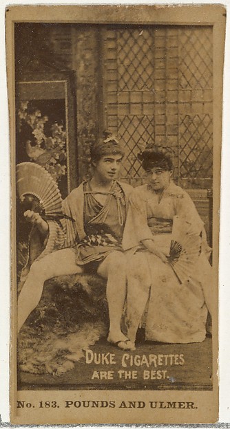 Card Number 183, Pounds and Ulmer, from the Actors and Actresses series (N145-6) issued by Duke Sons & Co. to promote Duke Cigarettes