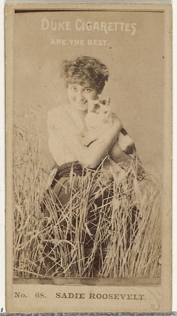 Card Number 68, Sadie Roosevelt, from the Actors and Actresses series (N145-6) issued by Duke Sons & Co. to promote Duke Cigarettes