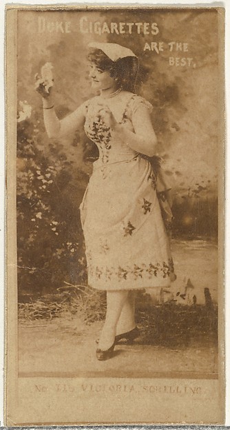 Victoria Schilling, from the Actors and Actresses series (N145-6) issued by Duke Sons & Co. to promote Duke Cigarettes